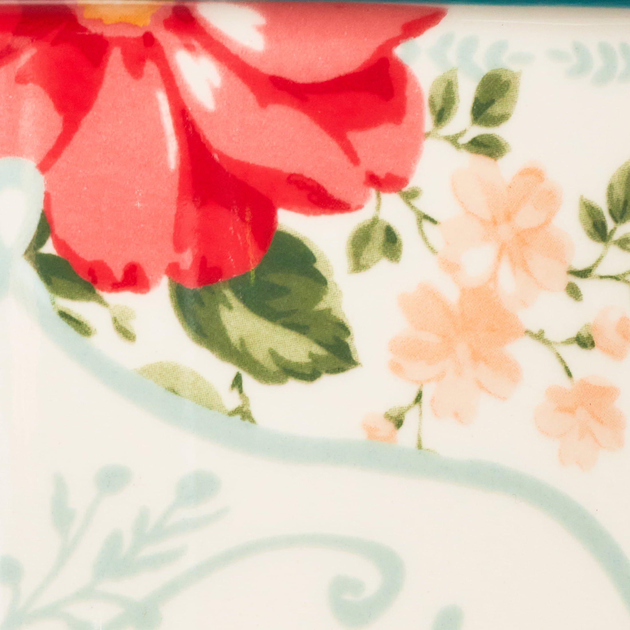 The Pioneer Woman Vintage Floral Stoneware Utensil Crock, 7"