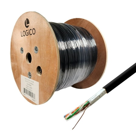 Cat5e STP/FTP Outdoor Shielded Ethernet Network UV Direct Burial 1000ft Cable