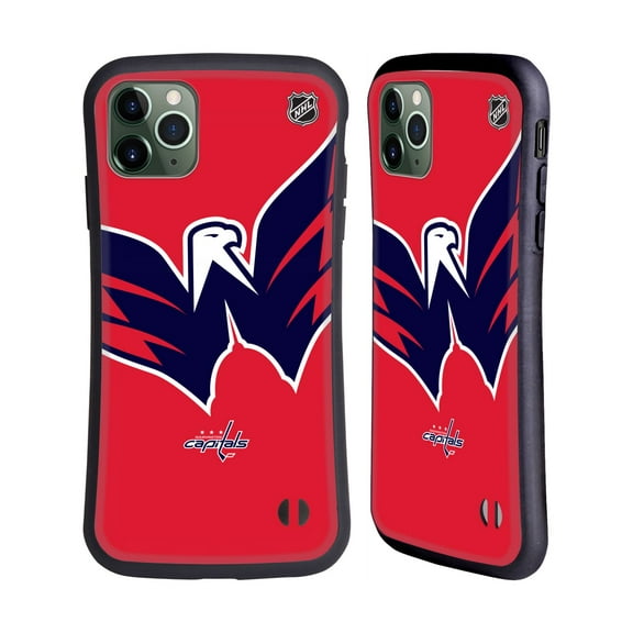 Head Case Designs Officially Licensed NHL Washington Capitals Oversized Hybrid Case Compatible with Apple iPhone 11 Pro Max
