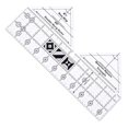 thumbnail image 1 of Regla de EdredóN de Doble Tira de 90 Grados, Reglas Triangulares de AcríLico de 10 Pulgadas, Reglas y Plantillas de Acolchado Antideslizantes, 1 of 6