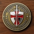 thumbnail image 5 of KOYPTL Steel Helm Knight Cross Challenge Coin | Chivalric Valor & Sacred Shield Medallion | Knights Templar Historical Token | Sacred Commemorative Gifts for Men Collectors,Historians,and Enthusiasts, 5 of 8