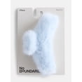 thumbnail image 2 of No Boundaries Women’s Faux Fur Hair Claw Clip, Blue, One Size, 2 of 4