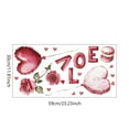 thumbnail image 2 of Valentine's Day Wall Stickers,Love Heart Wall Decals,Cute Window Cling,Mural Stickers for Wedding Anniversary Party,Waterproof Static Glass Sliding Door Sticker, 2 of 6