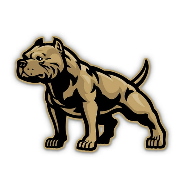 Pitbull Dog - 3" Vinyl Sticker - For Car Laptop Water Bottle Phone - Waterproof Decal