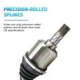 thumbnail image 5 of Bodeman Front Driver's Side CV Drive Axle Half Shaft Assembly for Turbocharged Models w/M.T, 01-08 V70 S60 Fits select: 1999-2000 VOLVO S70, 5 of 6