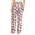 thumbnail image 3 of Picia French Bulldog1 Womens Soft Woven Cotton Elastic Waistband Sleep Pajama Pant Lounge Sleep Pant With Pockets And Drawstring-Large, 3 of 9