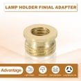 thumbnail image 3 of Uxcell 7mm Lamp Finial Cap Brass Adapter, 6 Pcs Male 1/8 IP to Female 1/4-27 Lamp Holder Finial Full Thread Adapter, 3 of 6