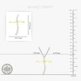 thumbnail image 5 of Bling Craft Cross Necklace for Women 14k Yellow Gold Plated 925 Sterling Silver 0.75 Ct Round Moissanite Pendant (Color D, VVS1), 5 of 7