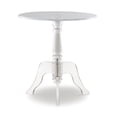 thumbnail image 1 of Linon Table d'Appoint Ronde en Acrylique avec Base Piédestal Transparente, 1 of 5