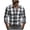 Black, variant on Maean Mens Plaid Shirts Button down Long Sleeve Dress Tops Casual Basic Pocket Tee for Work Wedding