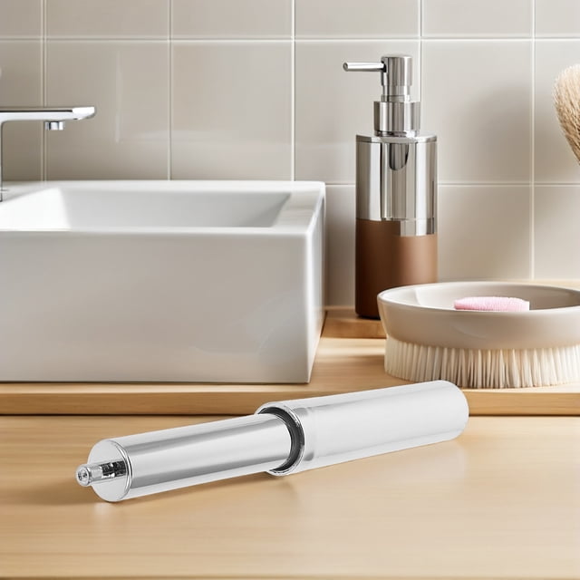 ROMANSENTIAL 10 Pcs Rouleau de Papier Hygiénique à Tige à Ressort en Plastique Support de Rouleau de Toilette Réglable de Remplacement