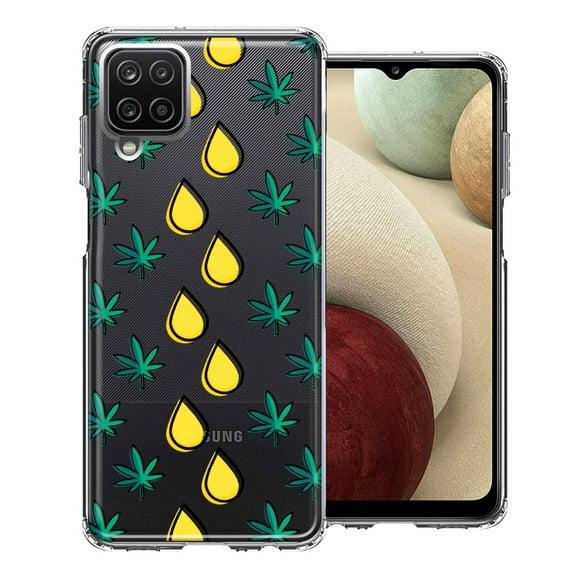 MUNDAZE for Samsung Galaxy A12 Medicinal Drip Design Double Layer Phone Case Cover