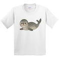 thumbnail image 3 of Inktastic Adorable Seal Illustration Cute Animal Art Youth T-Shirt, 3 of 5