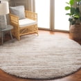 thumbnail image 3 of SAFAVIEH Lindsay Glenn Distressed Polyester Shag Area Rug, Beige/Ivory, 9' x 12', 3 of 5