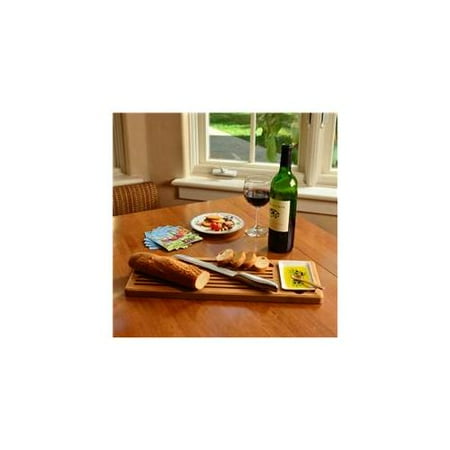 Picnic at Ascot CB24 Bread & Dip Board Set-Bamboo