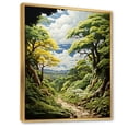 thumbnail image 2 of Designart "Forest Canopy Portrayed Trees in Harmony IV" Cottage Floater Framed Wall Art Print, 2 of 7