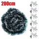 thumbnail image 3 of 200CM Christmas Tinsel Garland Green Cane Xmas Tree Bow Ribbons Hanging Ornaments Home Party Wedding DIY Craft Decoration Supply, 3 of 5