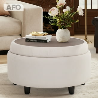 SAFAVIEH Palmer Transitional Cross Leg Upholstered Ottoman