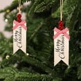 thumbnail image 6 of Cheapark Wooden Christmas Tree Hanging Tags - Writeable & Drawable Ornaments with Wood Beads, Customizable Gift Labeling Decor for Holiday Presents & Tree Accents, 6 of 6