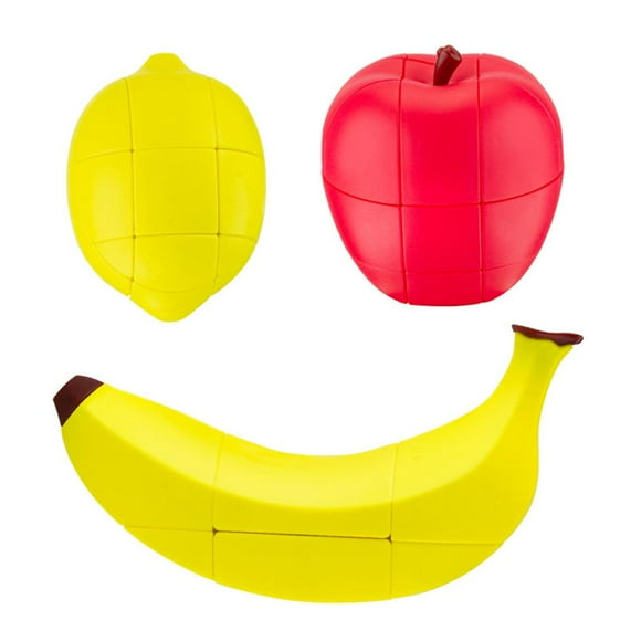 stanreset Fruit Shaped Apple/Banana/Lemon Cube Anti-stress Intelligence Educational Toys Gift No.1