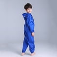 thumbnail image 5 of Fengactive Boys Girls Teens Pants Thickened Waterproof Raincoat with Reflective Strips Full Body Coverall Jumpsuit for Kids 3-14T Pants for Kids, 5 of 8