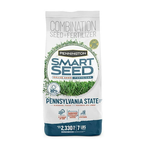 Pennington Smart Seed Pennsylvania State Grass Seed Mix, for Sun to Partial Shade, 7 lb