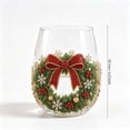 thumbnail image 3 of SLYNSHome Christmas Stemless Wine Glasses, Festive Holiday Tumbler Cups for Xmas Parties and Home Decor, 15oz Glassware Gift Set, 3 of 7