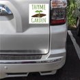 thumbnail image 2 of DistinctInk Custom Bumper Sticker - 4" x 4" Decorative Decal - White Background - Thyme to Garden, 2 of 2