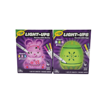 Crayola Light Ups Recolorable Bunny and Recolorable Egg Set