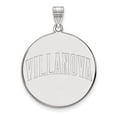 thumbnail image 1 of Solid 14k White Gold Villanova University Extra Large Disc Pendant, 1 of 2