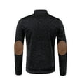 thumbnail image 4 of Men's Lightweight Fleece Full Zip Jacket Stand Collar Soft Warm Windproof Casual Coat with Zipper Pockets, 4 of 4