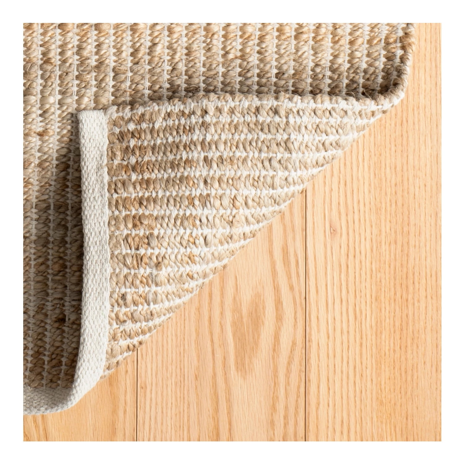 Dash & Albert Gridwork Handwoven Jute Rug, 8' x 10', Ivory