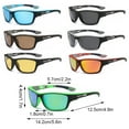 thumbnail image 2 of Minnieouse Gafas de sol polarizadas para hombre, protección UV400 para entusiastas de la pesca deportiva, gafas de ciclismo Lentes Amarillo negro, 2 of 6