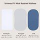 thumbnail image 3 of Soft Microfiber Pram Sheets Set Newborns Baby Bassinet Fitted Sheet Easy Cares Nursery Bedding Breathable & Soft Sheet white and pink, 3 of 4