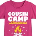 thumbnail image 3 of Instant Message - Camping - Cousin Camp Adventures - Toddler & Youth Girls Short Sleeve Graphic T-Shirt, 3 of 6