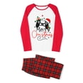 thumbnail image 2 of Cenuakty Long Sleeve Christmas Pajamas for Family Cute  Gamepad Print Tops + Plaid Trousers Set Winter Sleepwear, 2 of 9