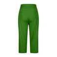 thumbnail image 5 of Women's High Waist Crop Pants Versatile Pull On Trousers for Summer Office Casual and Yoga Wear, 5 of 8
