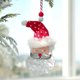 thumbnail image 4 of Colgante de Navidad de Año Nuevo, guantes de viruta de madera de felpa, sombrero de Papá Noel, adornos de árbol esponjosos, colgantes, regalo de vestidor de ventana, 4 of 4