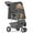 Black with White Polka Dots, variant on Magshion Pet Dog Stroller with Wheels, Foldable Cat Dog Stroller with Storage Basket and Cup Holder for Small and Medium Cats, Dogs, Puppy,