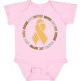 thumbnail image 3 of Inktastic Word Circle-childhood Cancer Awareness Boys or Girls Baby Bodysuit, 3 of 5