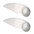 thumbnail image 3 of PAMINGONO Serrated Spoons Kiwi Peeler Stainless Steel Silver 2Pcs 5.8X1.9X0.1In, 3 of 8