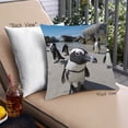 thumbnail image 1 of Ahgly Company Animals Penguin Oreiller Extérieur 18 Pouces par 18 Pouces, 1 of 6