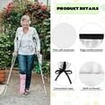 thumbnail image 5 of COEQINE Breast Cancer 2 Pieces Leg Cast Covers Pink Ribbon Broken Leg Shower Cast Cover-M Washable Cast and Bandage Protector Easy to Put on Cast Scratcher Sleeve for Women Gifts, 5 of 7