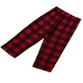 thumbnail image 4 of Matching Family Christmas Pajamas Set  Letter Reindeer Top Plaid Pants Set Sleepwear, 4 of 6
