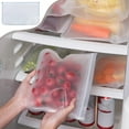 thumbnail image 2 of SLYNSHome Reusable Food Storage Bags Clear Plastic Sealed Bags for Fruits Vegetables Freshness Preservation - 7.8x11 inch, 2 of 8