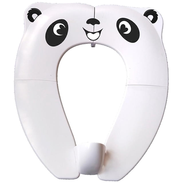 Yuarrent Asiento de inodoro portátil mejorado con almohadilla antisalpicaduras para niños pequeños Asiento de inodoro de viaje plegable con almohadilla Suministros de limpieza para el hogar No. 4 Yuarrent HA024170-04