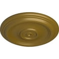 thumbnail image 3 of Ekena Millwork 12"OD x 1"P Traditional Ceiling Medallion (Fits Canopies up to 2 3/4"), Hand-Painted Gold, 3 of 6