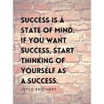 thumbnail image 3 of ArtsyQuotes 15x18 Black Modern Framed Museum Art Print Titled - Joyce Brothers Quote: Success is a State of Mind, 3 of 5