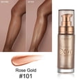 thumbnail image 1 of Crema correctora de base impermeable para el cuerpo, crema de bronce, bronceado falso, piel brillante, líquido, tubo dorado, 30ml Fivean unisex, 1 of 2