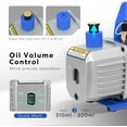 thumbnail image 2 of SPECSTAR 110V 1/3 HP 4.5 CFM Single Stage Rotary Vane Air Vacuum Pump with Oil Bottle, 2 of 7